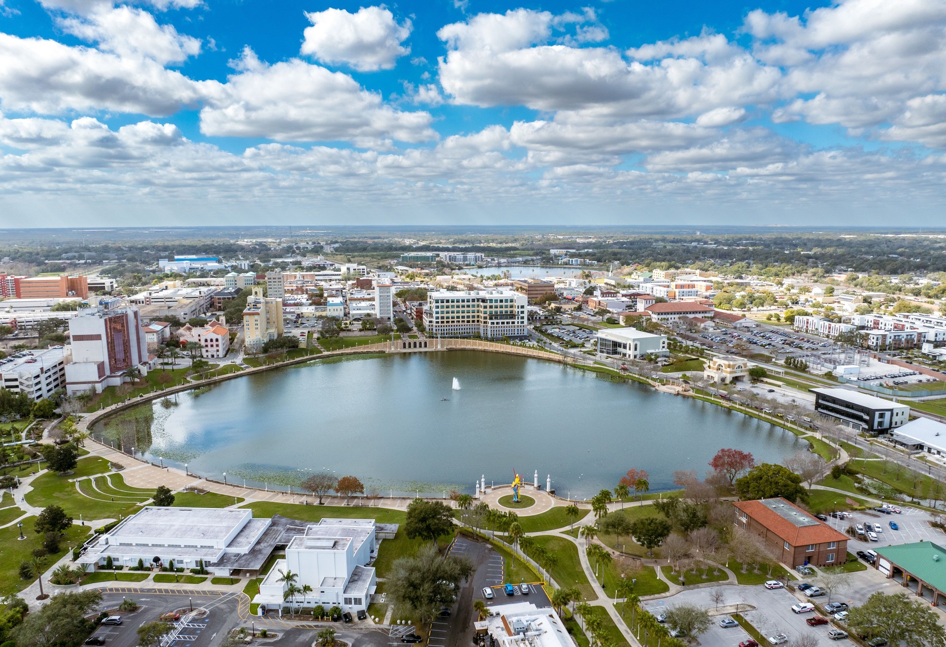 Lakeland, Florida Skyline Aerial